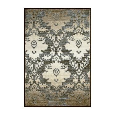 5' x 8' Low Maintenance Grey Affordable and Fashionable Superior's Designer Non-slip Jezabel Area Rug; Digitally Printed 